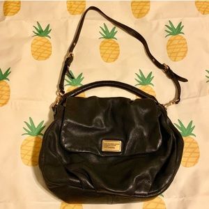 Marc Jacobs Black Lambskin Shoulder Bag